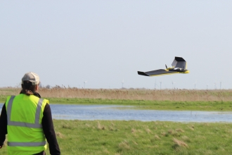 Image of UAV flying over Great Fen © Dom Hinchley