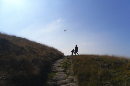 Image of family flying kite © Watershed Landscape