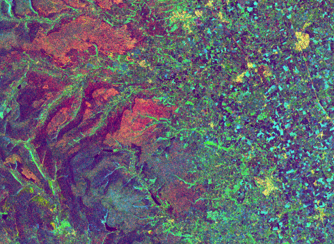 Image of satellite picture of land cover