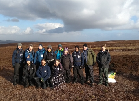 Image of Yorkshire Peat Partnership staff and volunteers © Dom Hinchley