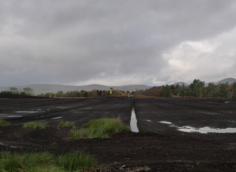 Image of commercial peat extraction © Emma Goodyer