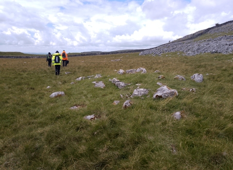A previously unrecorded ancient cairn, now collapsed