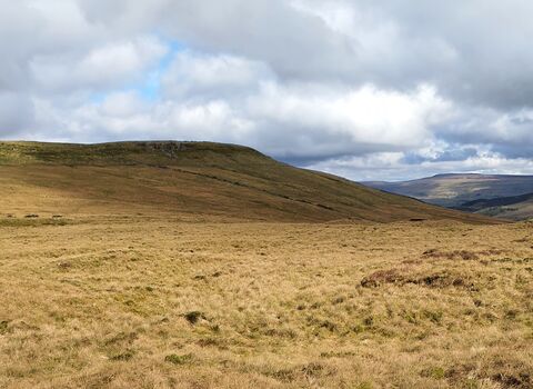 Open moorland in sunshine and shadow